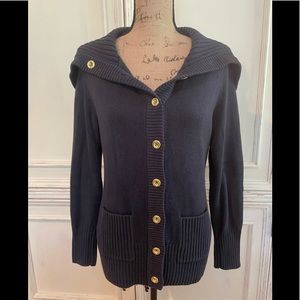 Banana Republic Navy Button Down Sweater